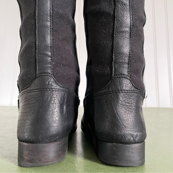 Frye MOLLY GORE Riding Boots in Black Buffalo Leather *Mexico* - Picture 5 of 10